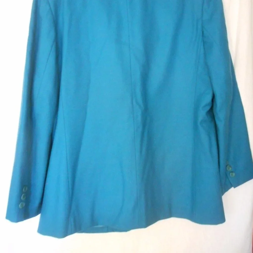 Vintage Pendleton Womens Size 16 Teal wool Blazer - Picture 8 of 8